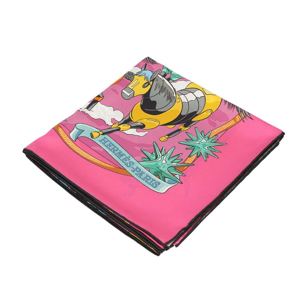 Les Mustangs II 盔甲野馬雙面方巾(90x90)