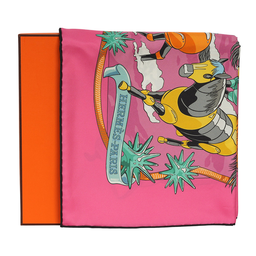 Les Mustangs II 盔甲野馬雙面方巾(90x90)