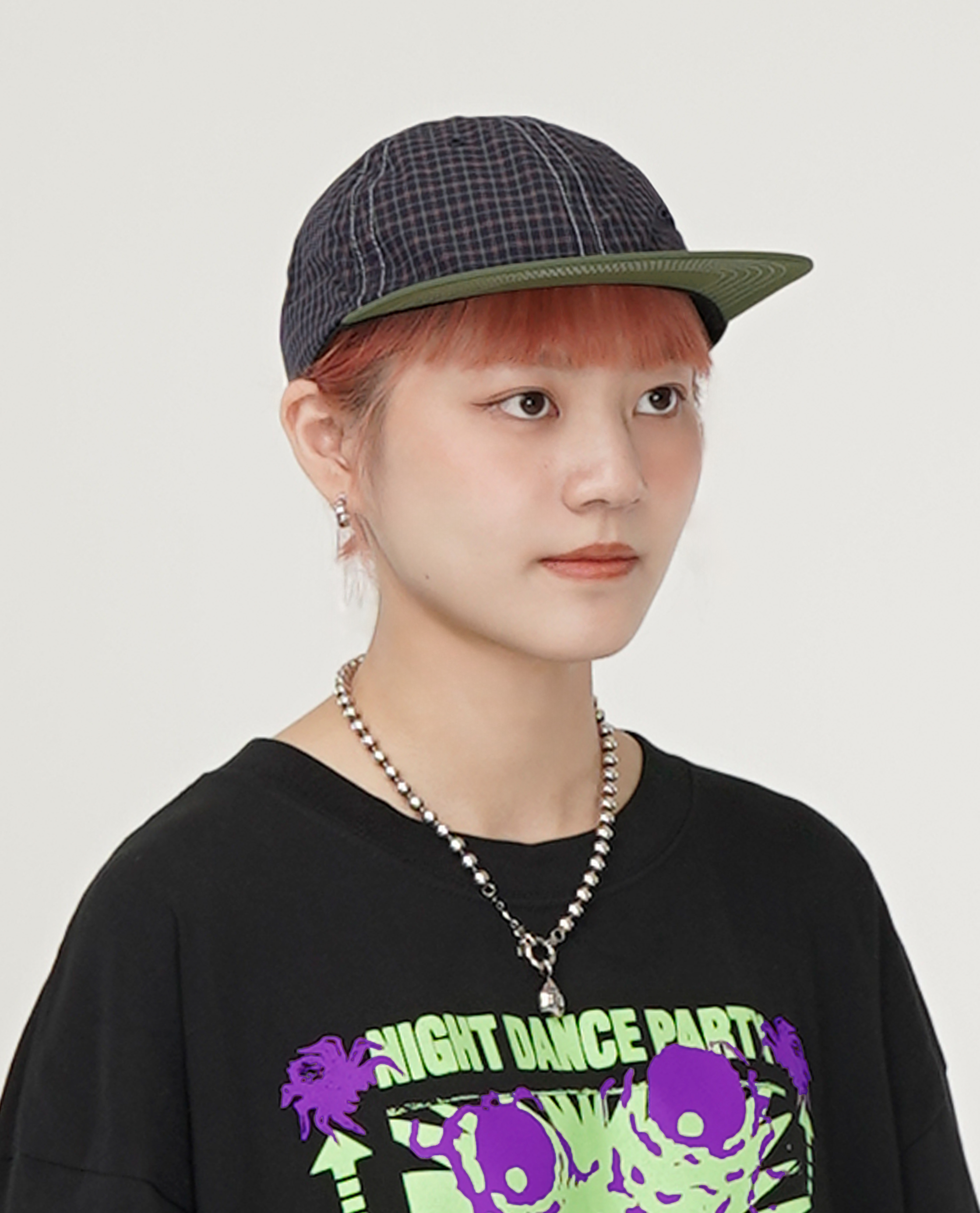 SAYHELLO Solid Check Cap - 24FW