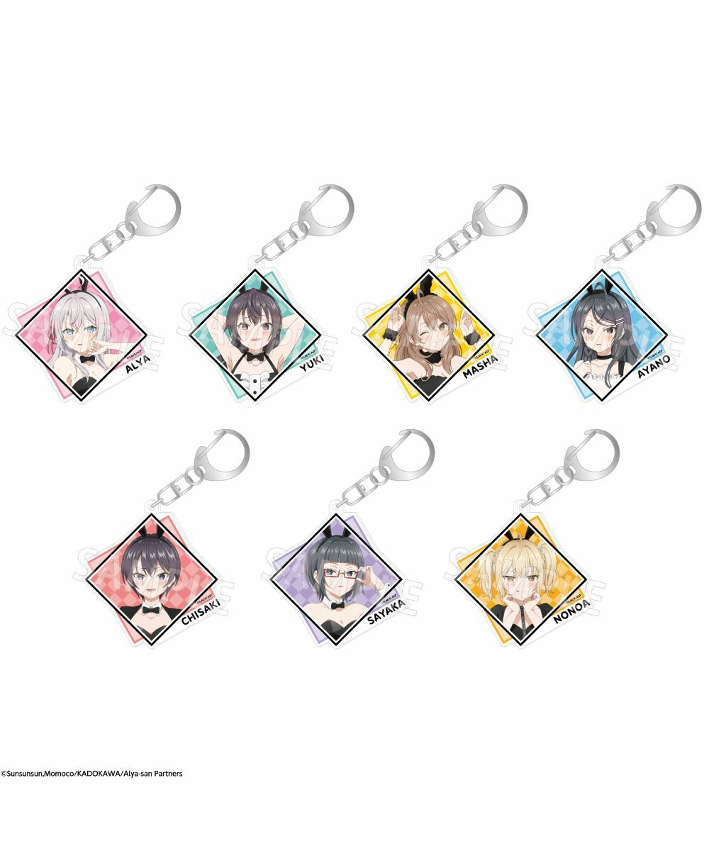 預購-『不時輕聲地以俄語遮羞的鄰座艾莉同學』 集換式壓克力鑰匙圈 兔女郎ver.BOX販售【日本進口精品】