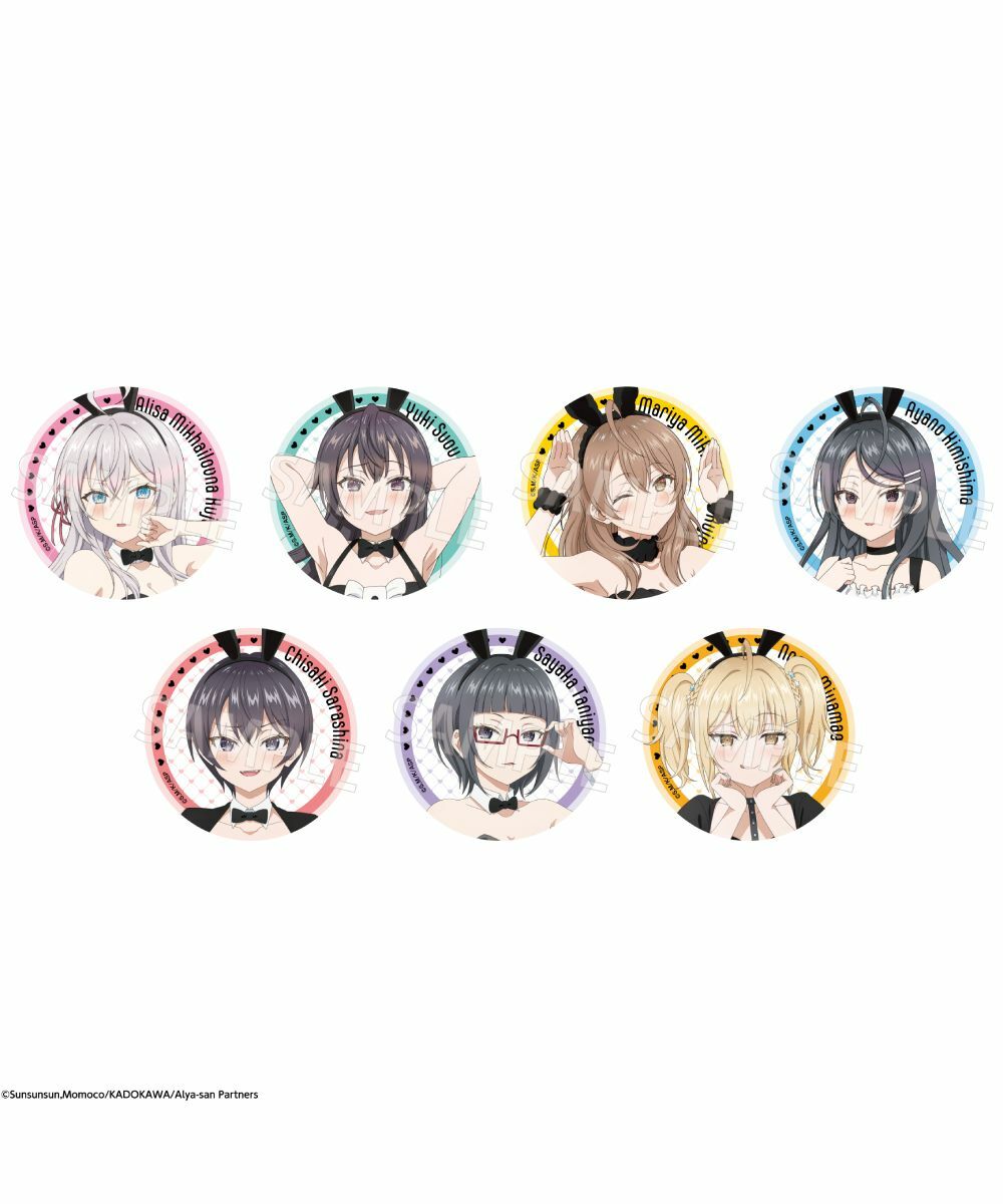 預購-『不時輕聲地以俄語遮羞的鄰座艾莉同學』 集換式徽章 兔女郎ver.BOX販售【日本進口精品】