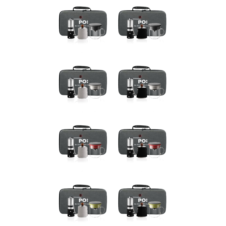 (預購4月底出貨)PO: 丹麥旅行咖啡手提三件組(手沖壺-共2色/不鏽鋼磨芯咖啡磨/玻璃杯350ml-共4色)