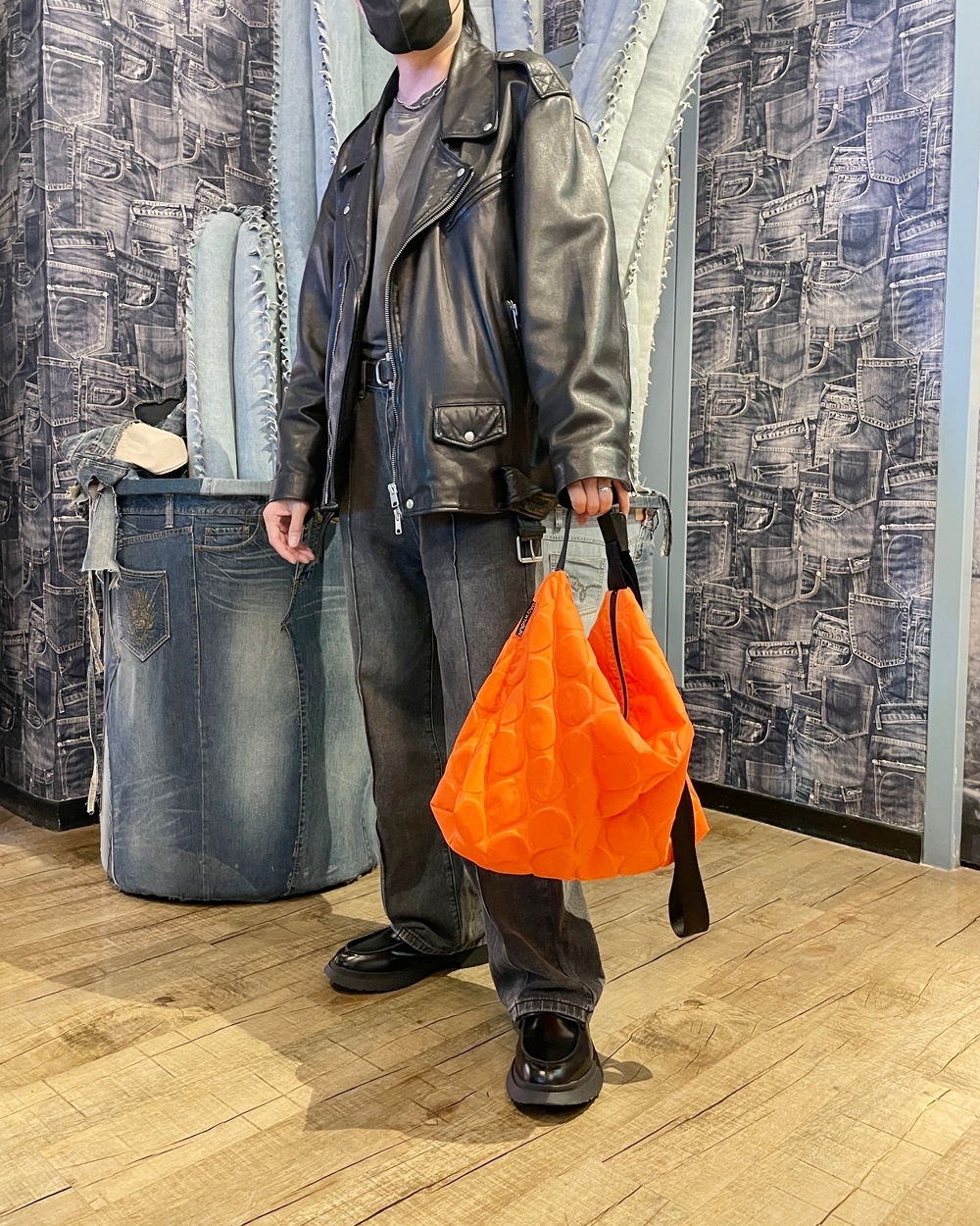 Bag'n'Noun 圓點包 L號 - 橘 (70020954ORANGE)