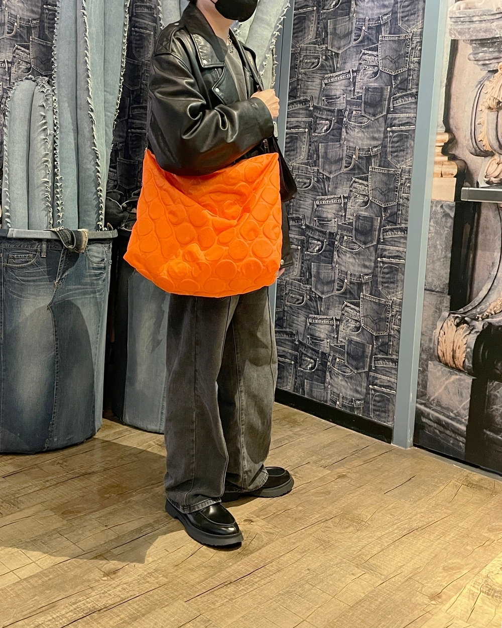 Bag'n'Noun 圓點包 L號 - 橘 (70020954ORANGE)