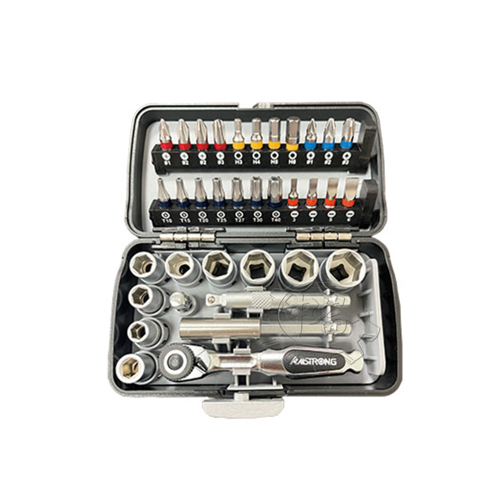 ＊中崙五金【附發票】 ALSTRONG 萬用精密套筒組 1/4" 36件組 六角 星型 套筒 2分 MTL-036