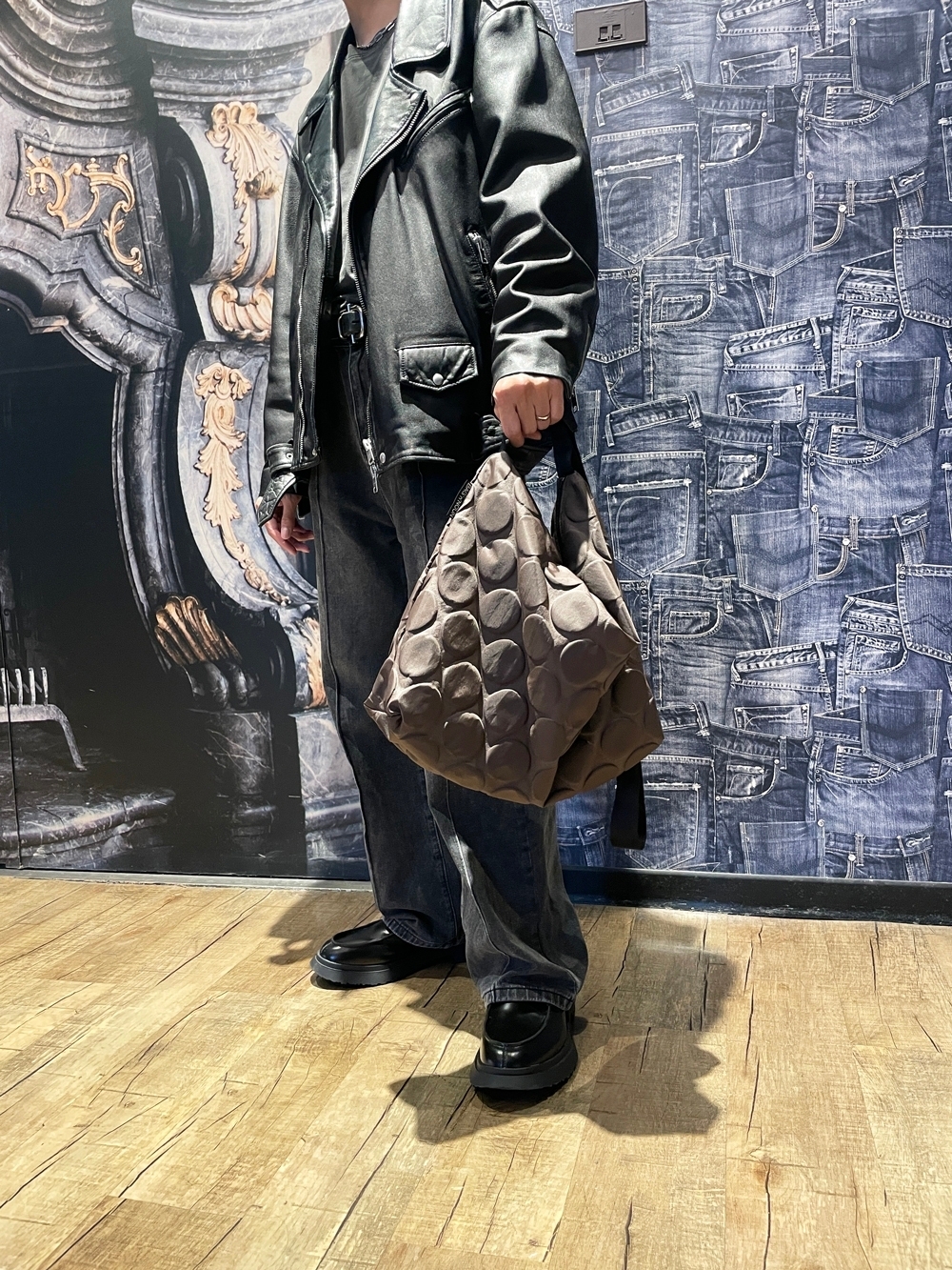 Bag'n'Noun 圓點包 L號 - 咖啡 (70020954BROWN)