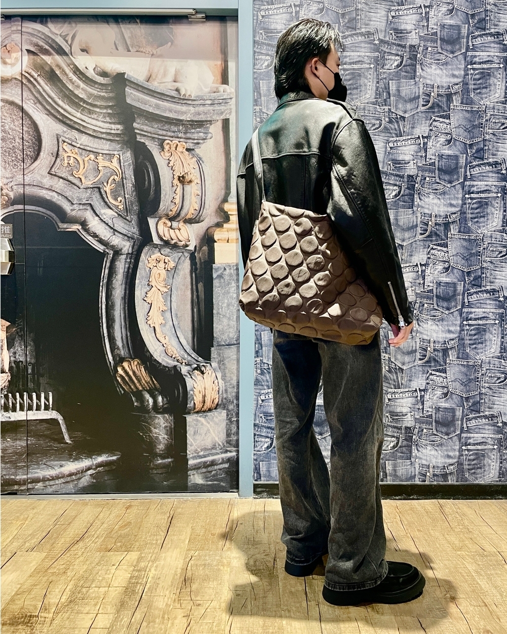 Bag'n'Noun 圓點包 L號 - 咖啡 (70020954BROWN)