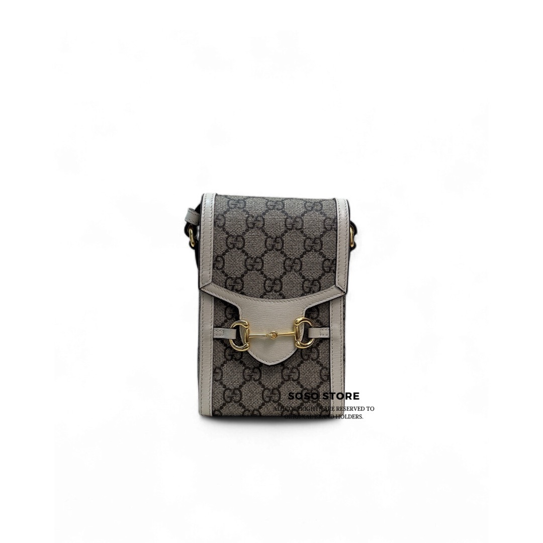 Gucci Horsebit 1955 Phone Bag - Brown / Ghw