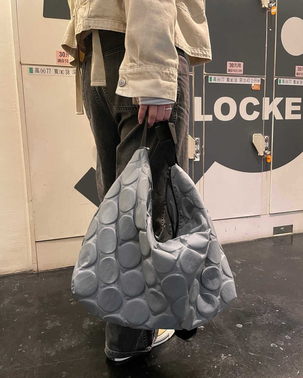 Bag'n'Noun 圓點包 L號 - 灰 (70020954GRAY)