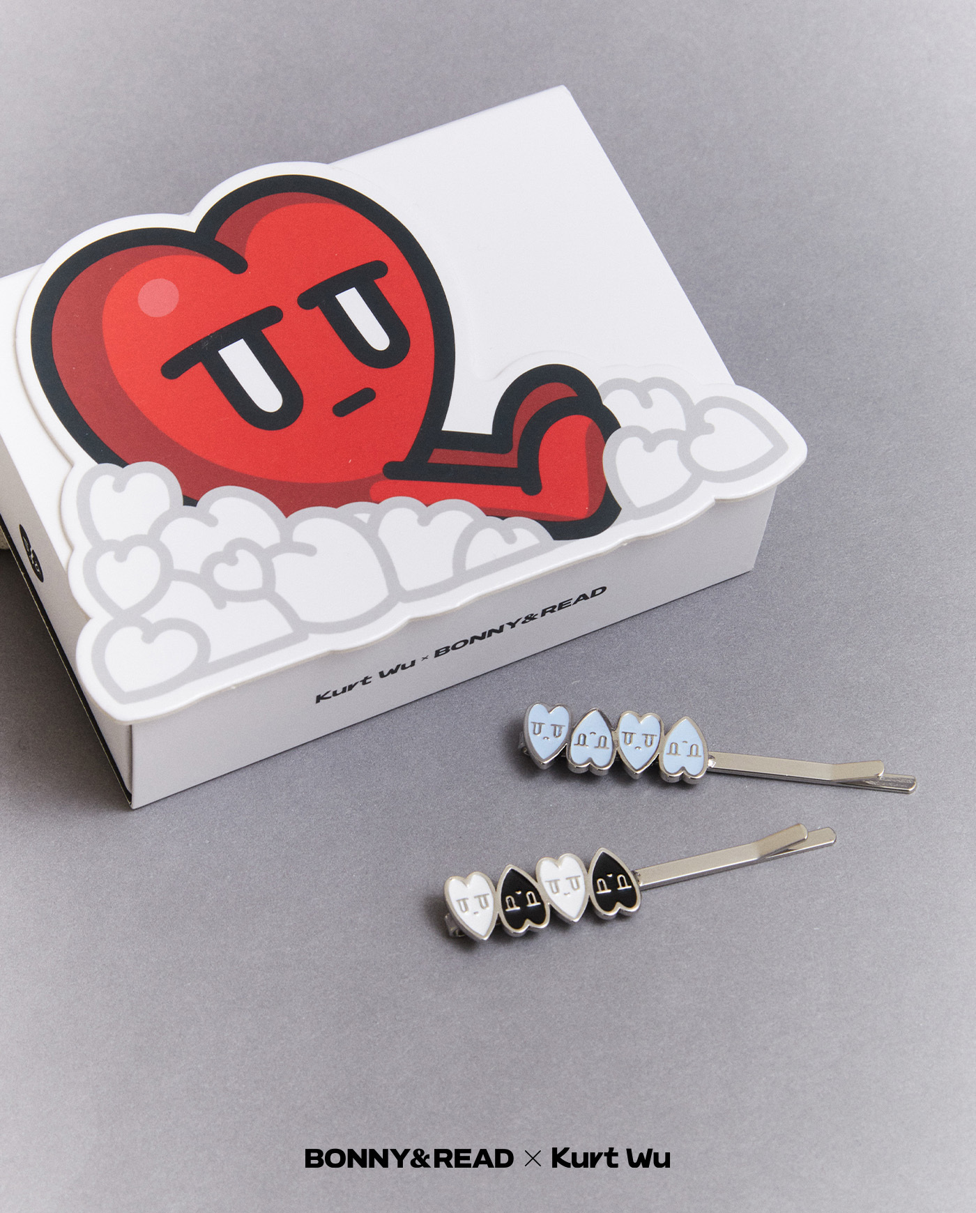 飾品,kurt聯名,kurt wu,愛心,髮夾,,hairclip