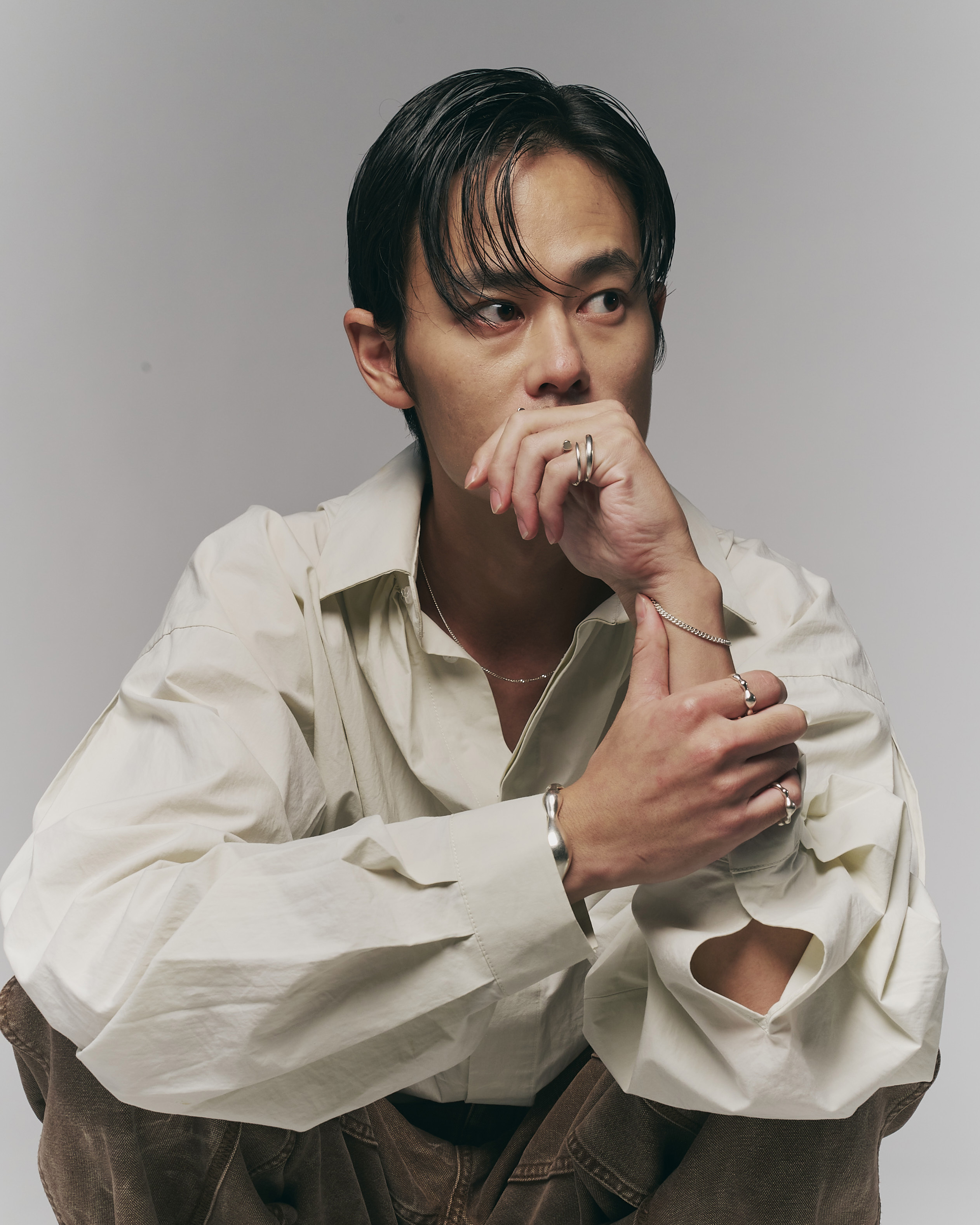 RECOVERY 漸變迴圈戒指 925銀