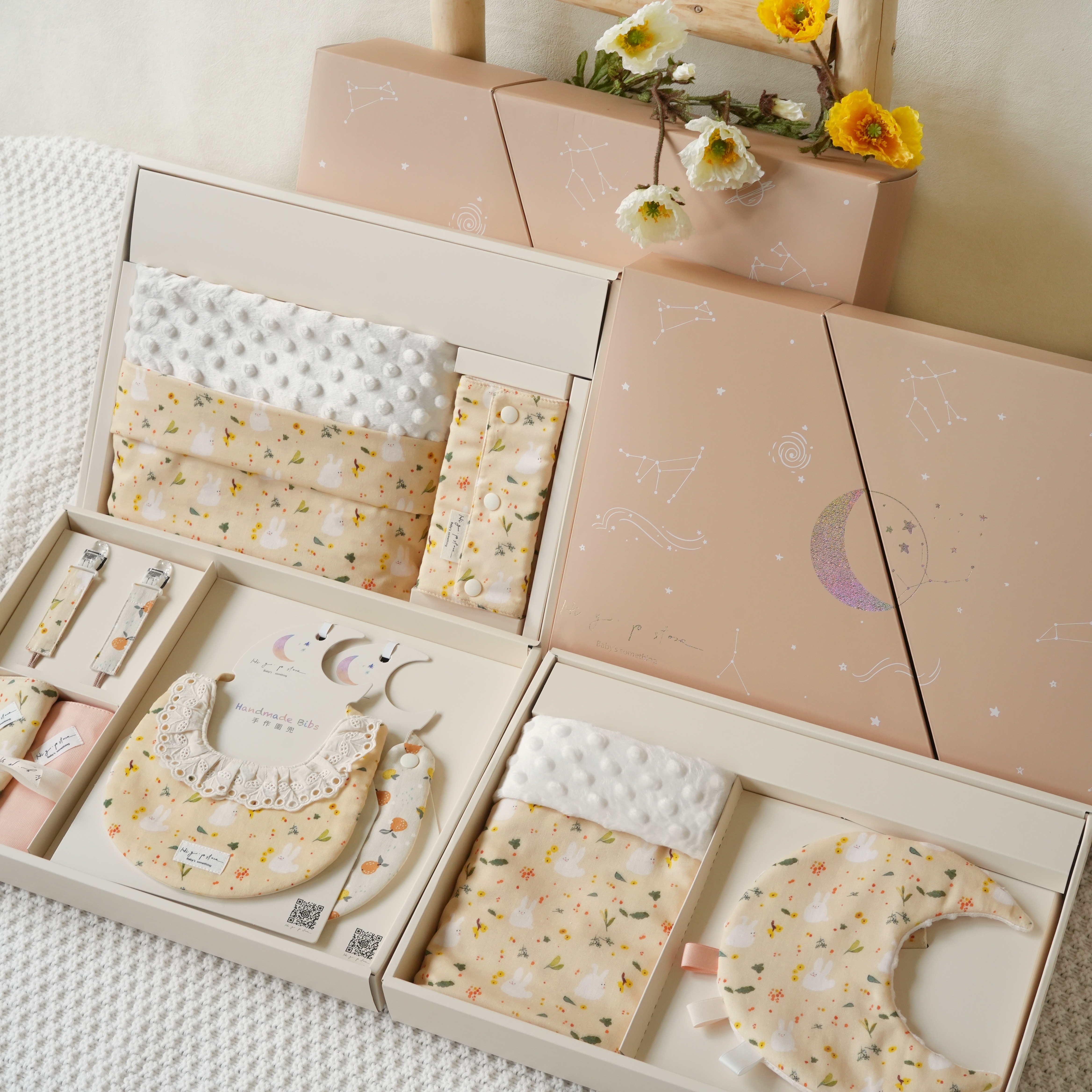 Hi Y.P store-彌月禮盒澎湃組-獨家設計-香橙兔兔