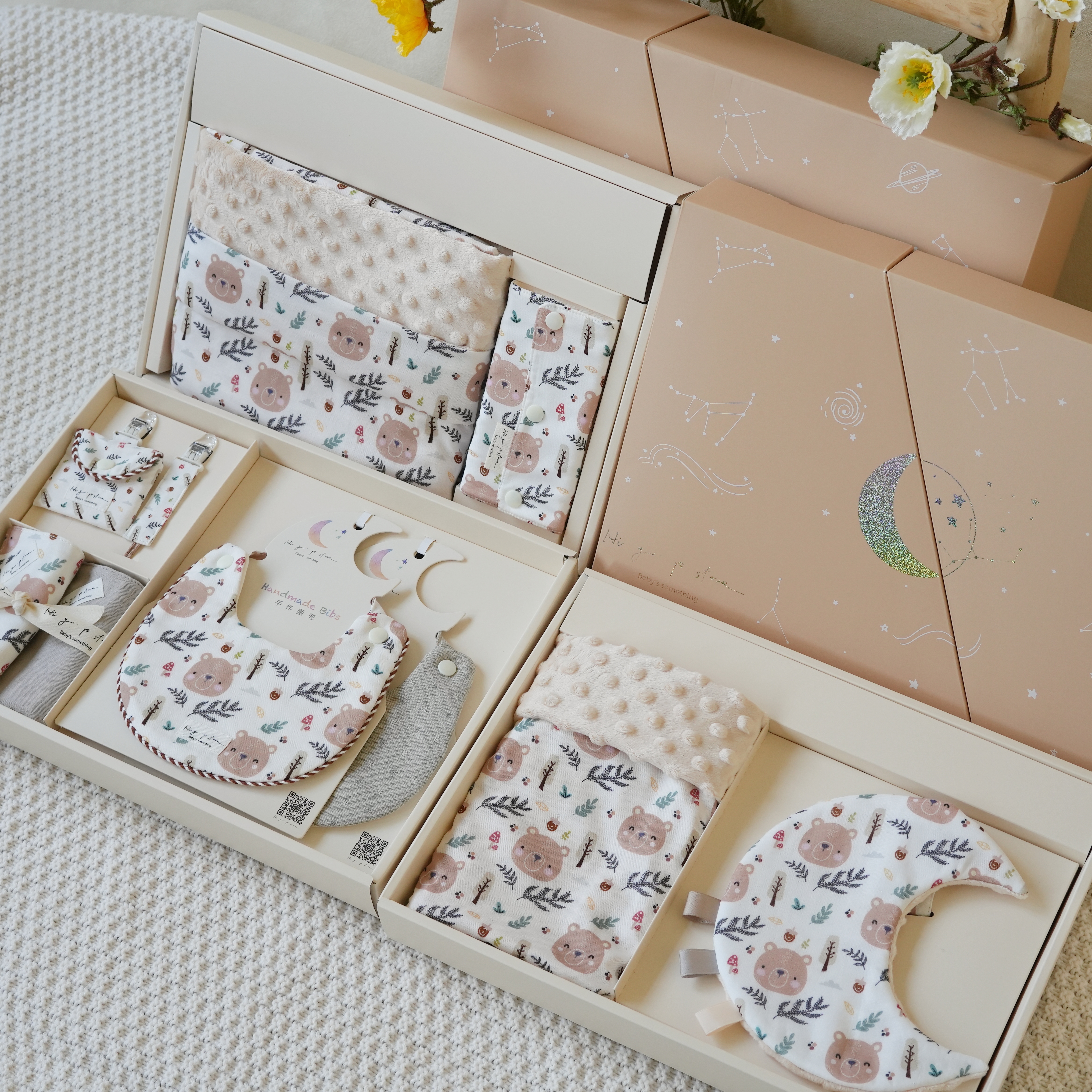 Hi Y.P store-彌月禮盒澎湃組-獨家設計-森林棕熊