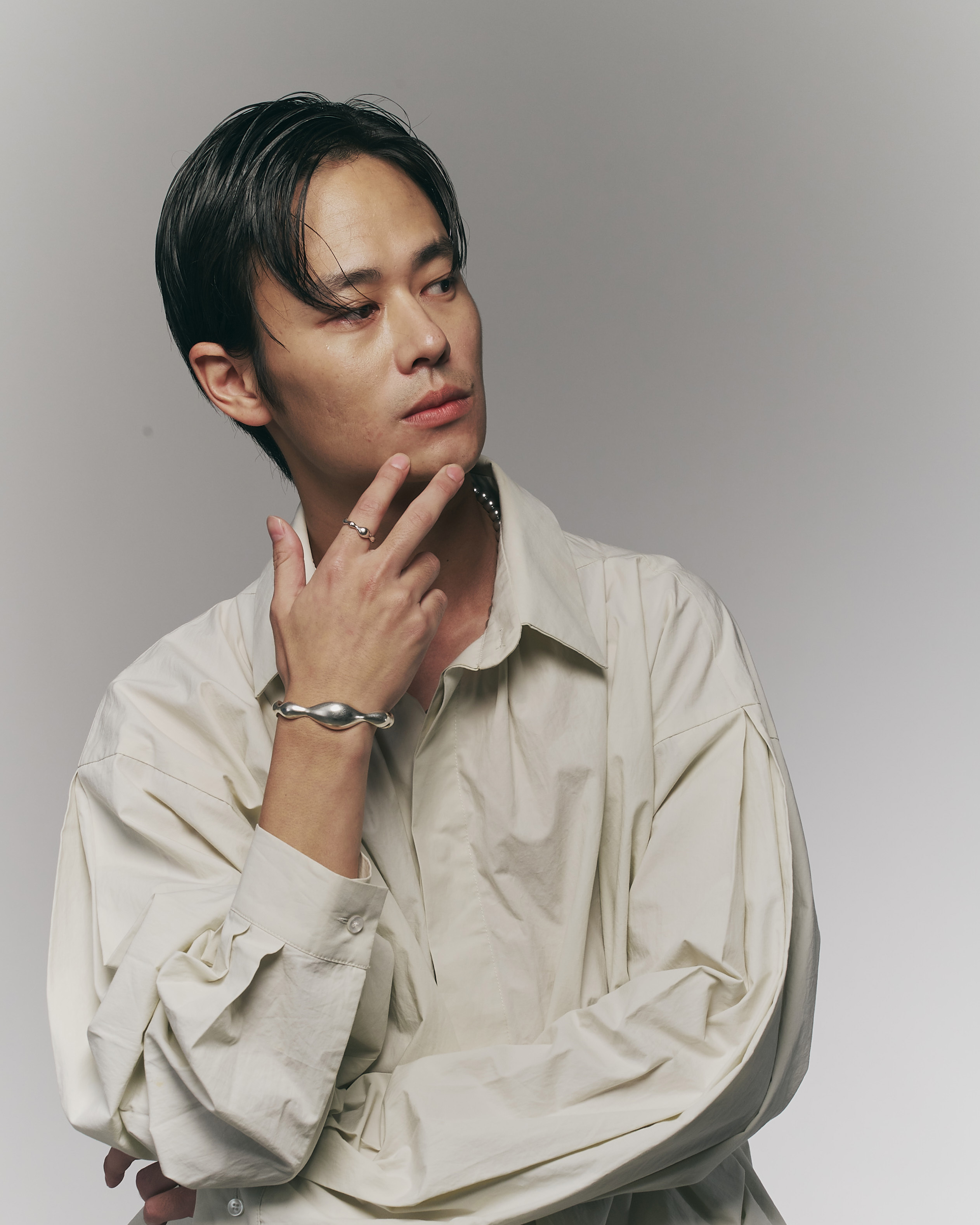 RECOVERY 漸變波紋戒指 925銀