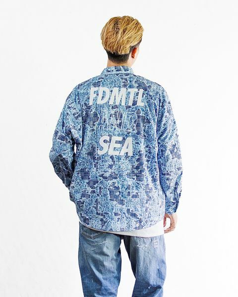 FDMTL JAPAN x WIND AND SEA PRINTED BORO INDIGO SHIRTS - PRE ORDER ITEM (預訂中)