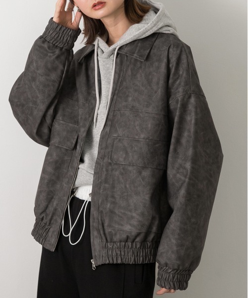 【現貨】ad thie 復古風 個性 特殊紋 翻領 皮外套 四色