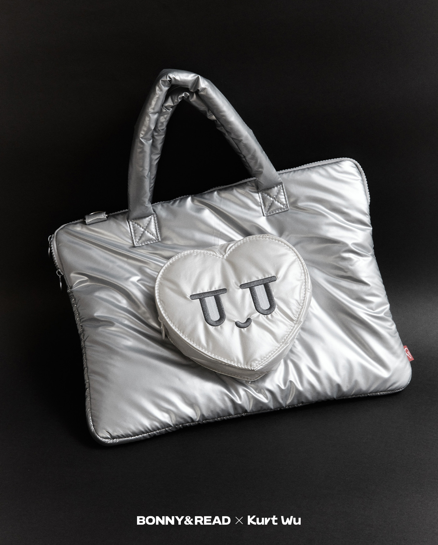 平價飾品,kurt聯名,kurt wu,電腦包,愛心,laptopbag