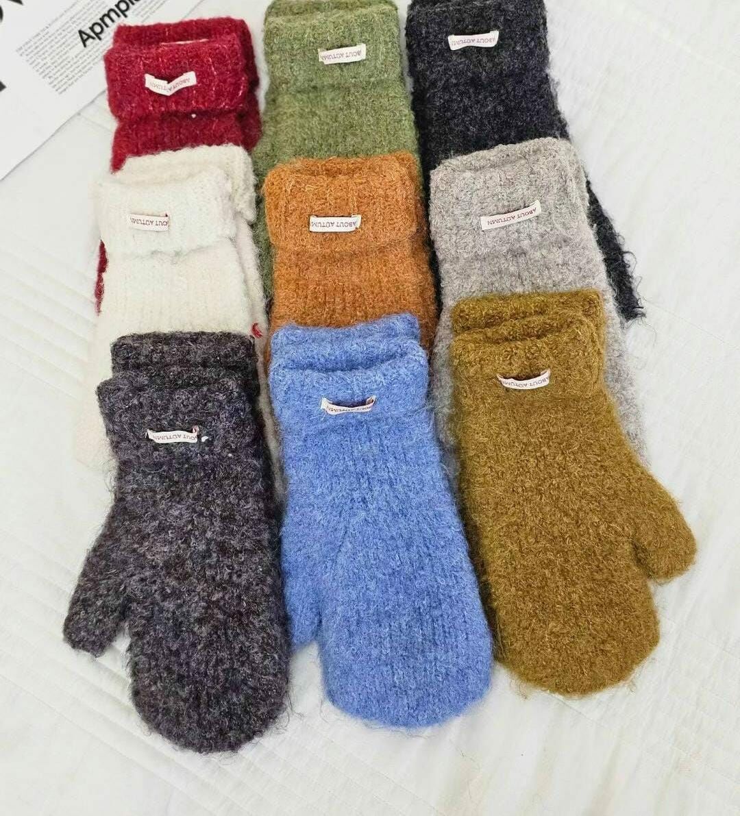 BN3201 多色毛絨絨保暖手套