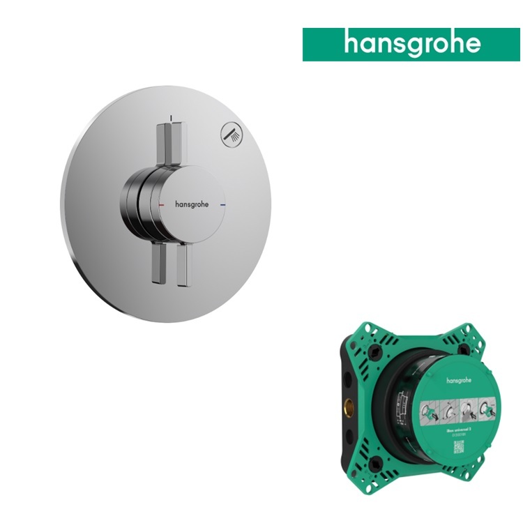 hansgrohe Duo Turn S 75618, -000 + 01500, -180 Mixer for concealed installation for 1 function - With GA Approval