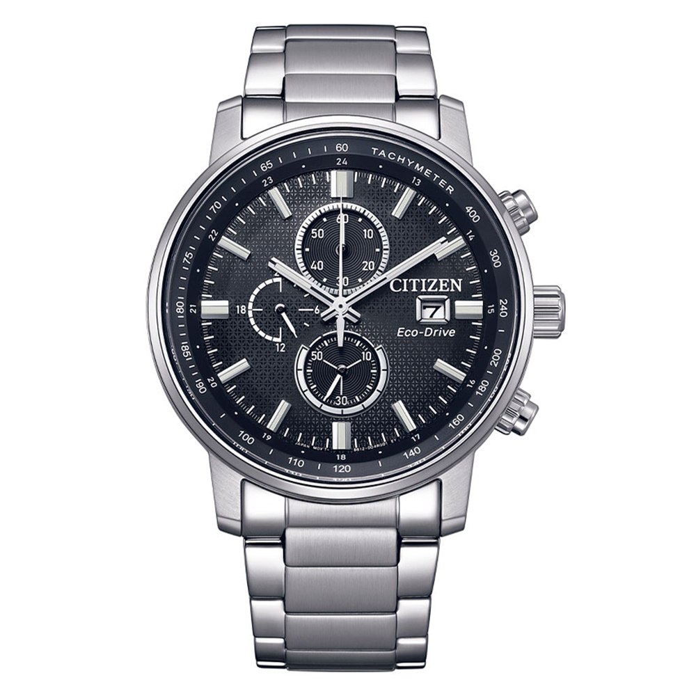 (預購)【Citizen 星辰】CA0840-87E 亞洲限定 鐵窗花錶盤 光動能 真三眼 計時 日期 夜光 不鏽鋼 男錶