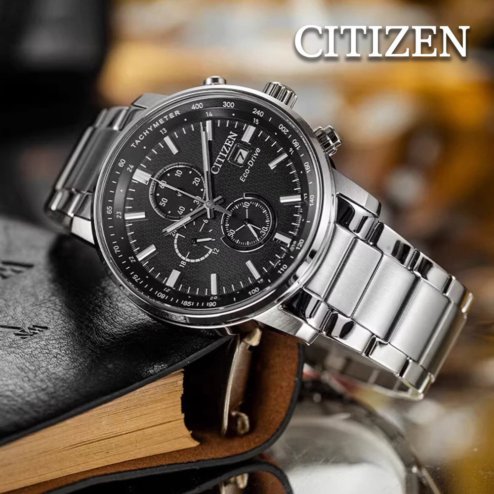 (預購)【Citizen 星辰】CA0840-87E 亞洲限定 鐵窗花錶盤 光動能 真三眼 計時 日期 夜光 不鏽鋼 男錶