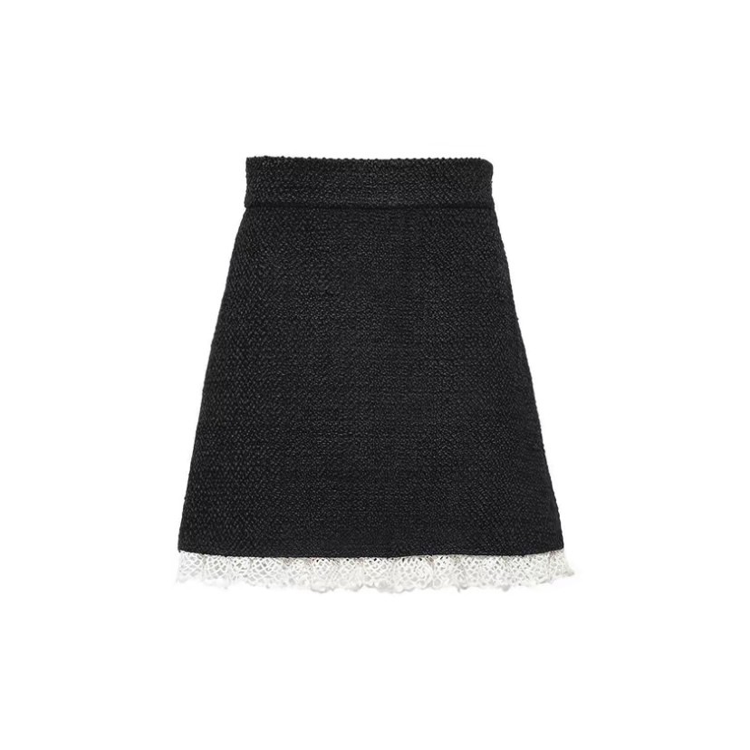 MIU MIU 蕾絲黑短裙