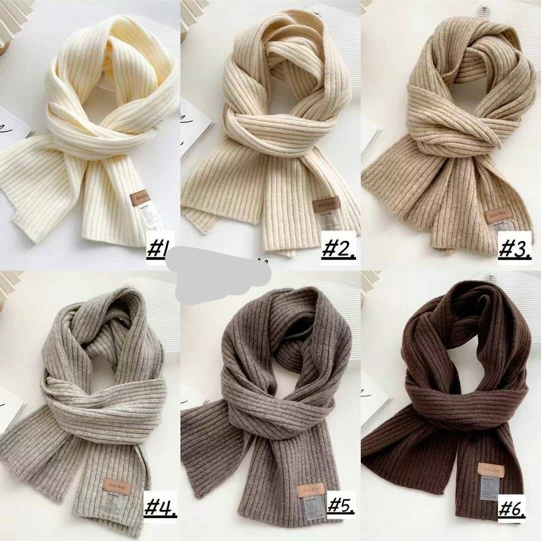 BN3206 入冬必備直紋簡約頸巾