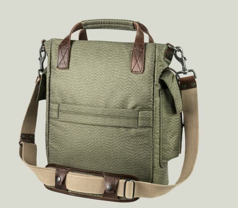 【沃坦】復刻胡椒鹽帆布托特包 11L (有行李插桿套 可掛行李箱)