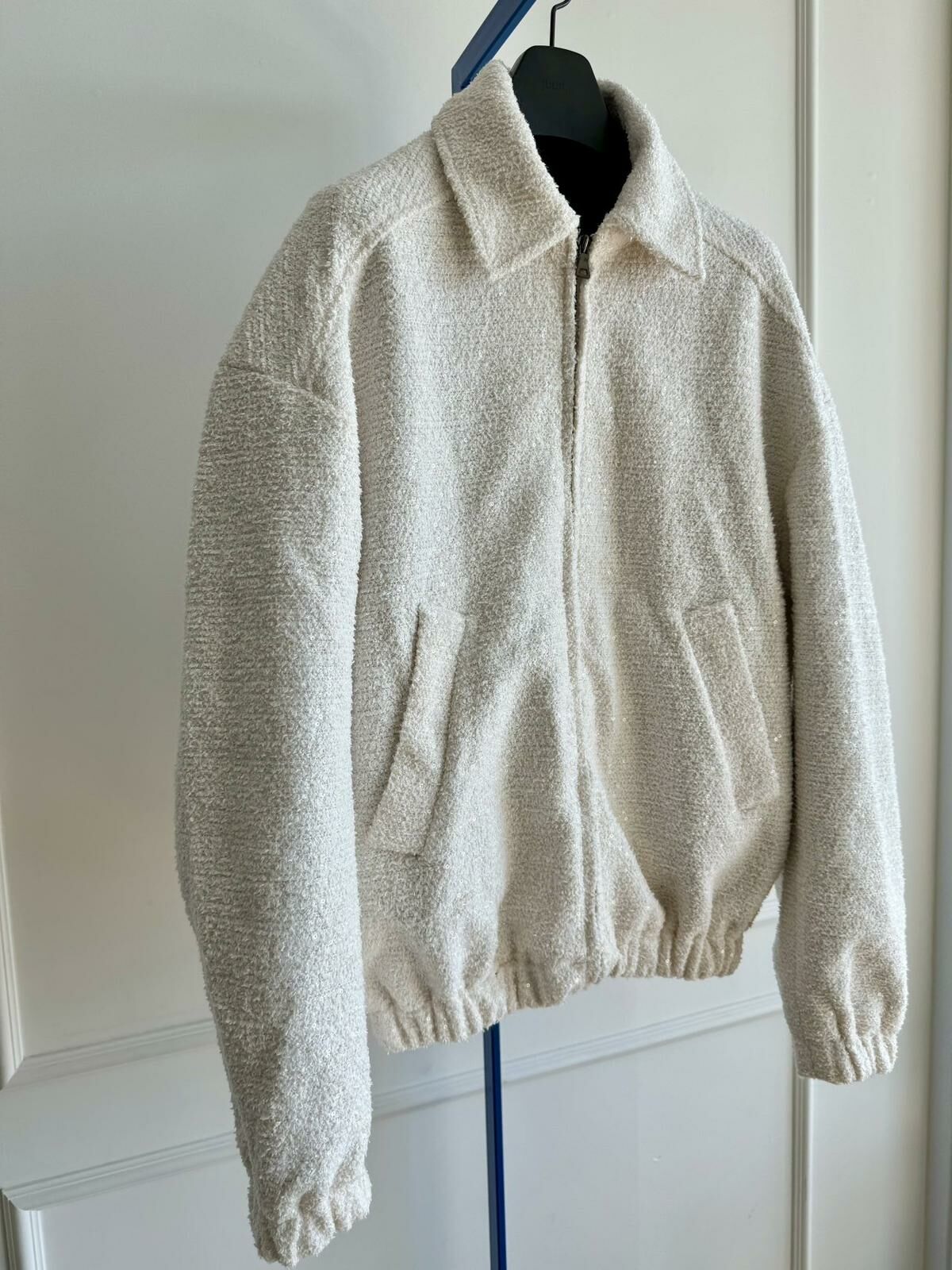 反領閃片拉鍊外套 MALENKII-122JK