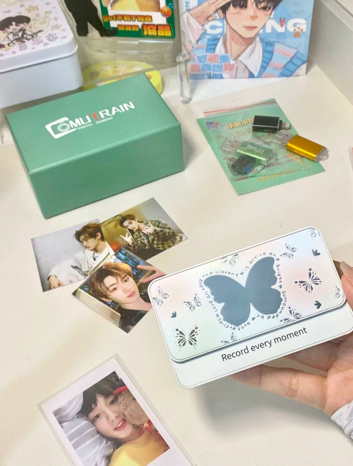 Mutrain X10 鏡面滑蓋相機 蝴蝶款 蝴蝶相機 CCD復古濾鏡 白色 粉色 CCD濾鏡/預購