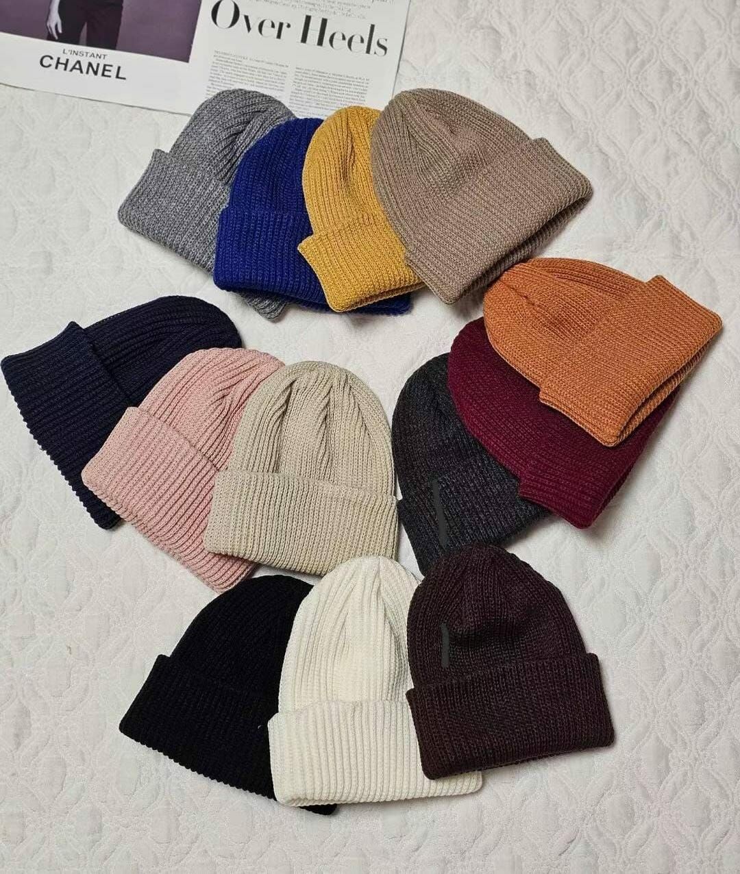 BN3213 簡約粗針織冷帽