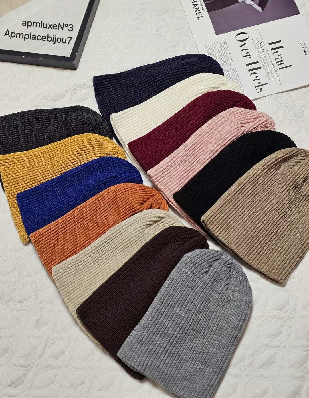 BN3213 簡約粗針織冷帽