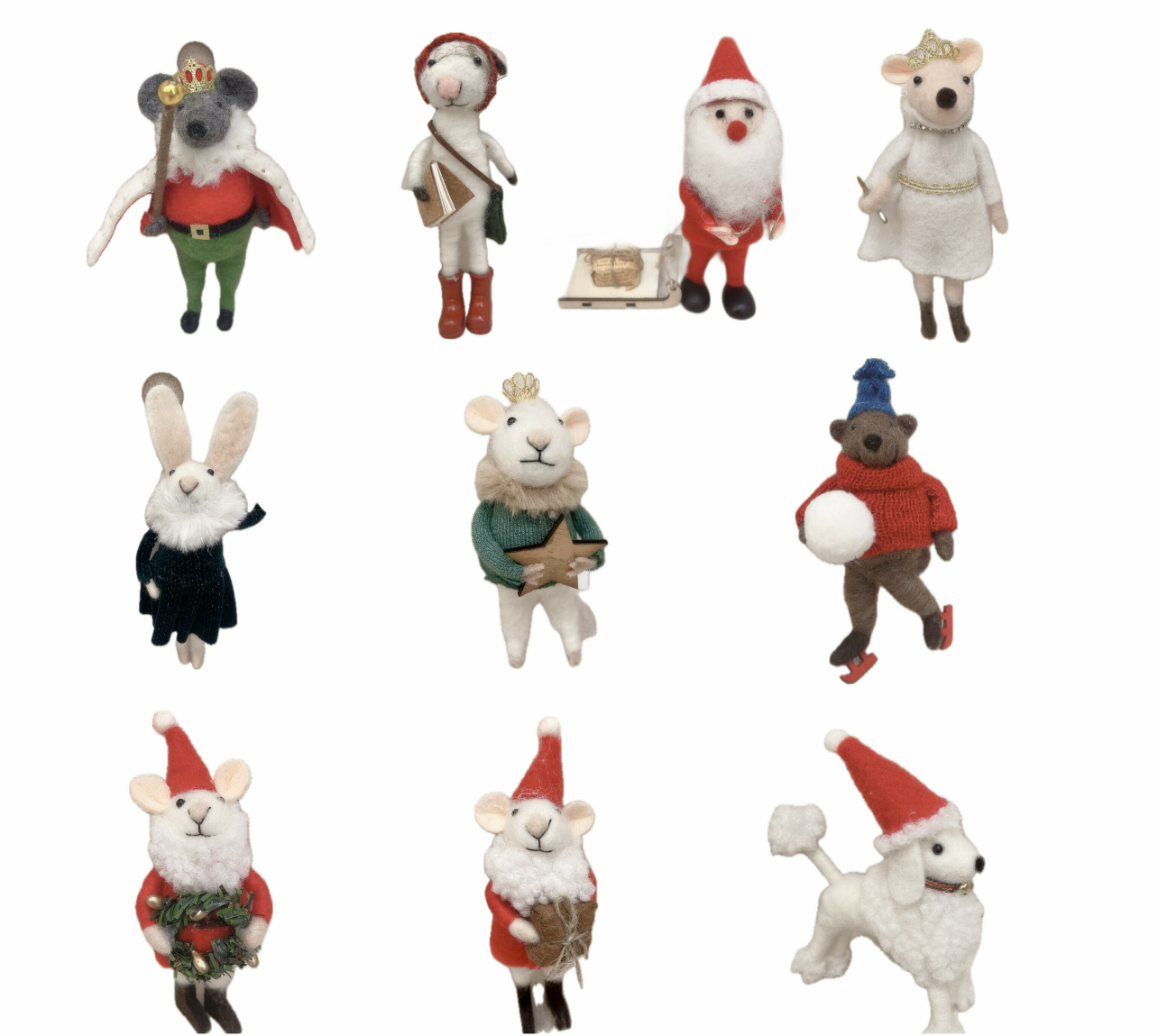 Xmas 劇場版系列羊毛氈娃娃9入