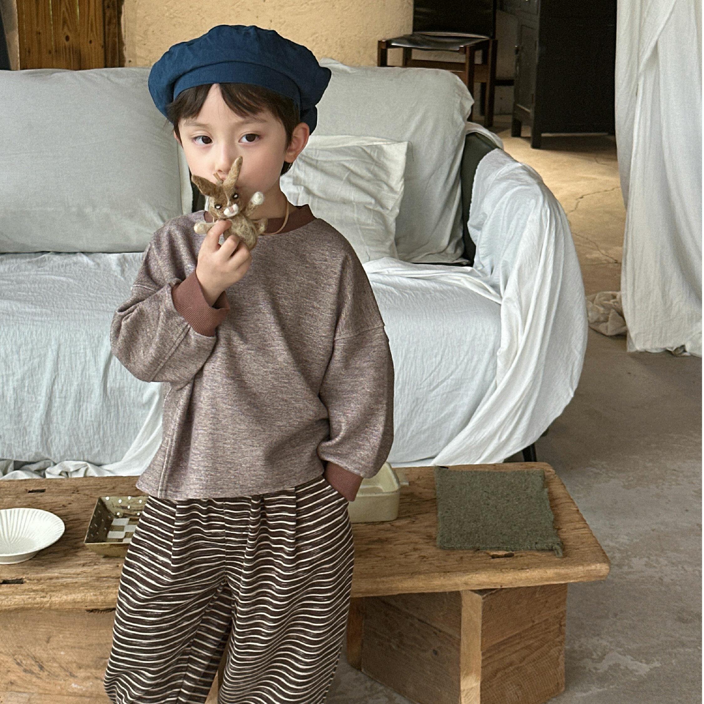 【H45102】率性日系街頭寬鬆舒適上衣＊二色