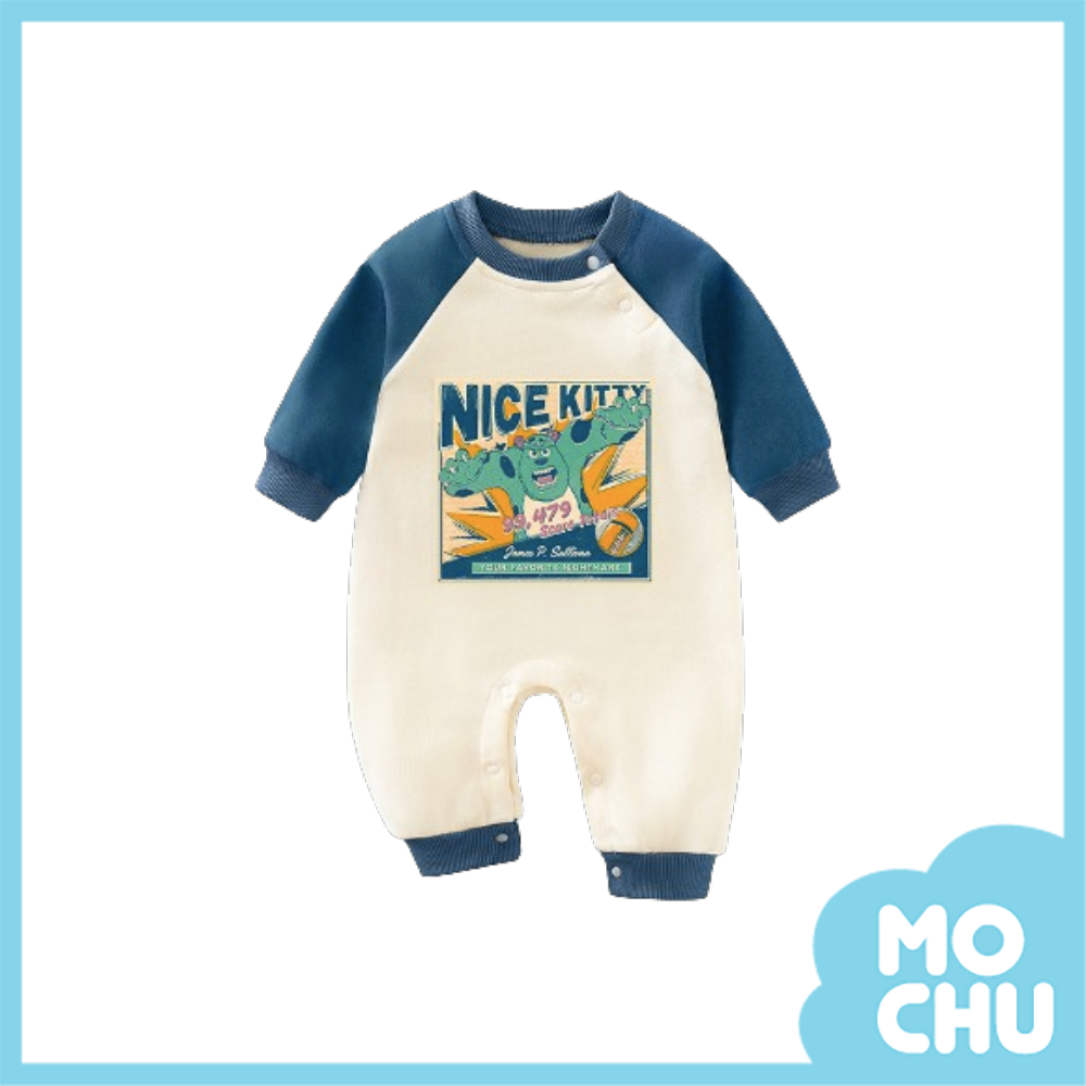 海報薩利拼色連身衣