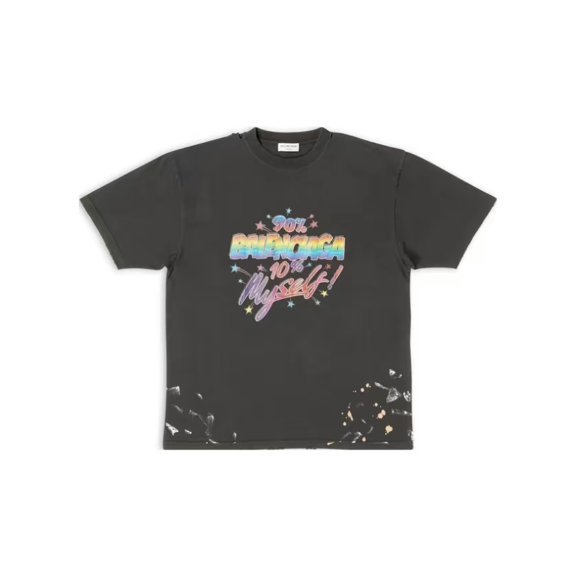BALENCIAGA 90/10 寬鬆復古T恤