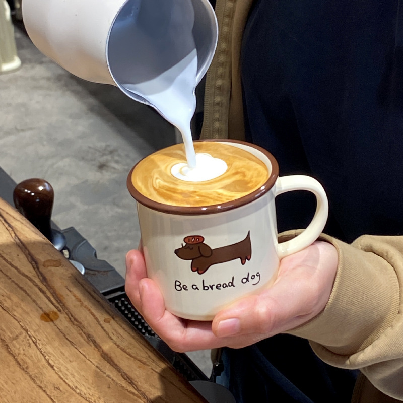 《11201》深咖杯緣馬克杯/320ml