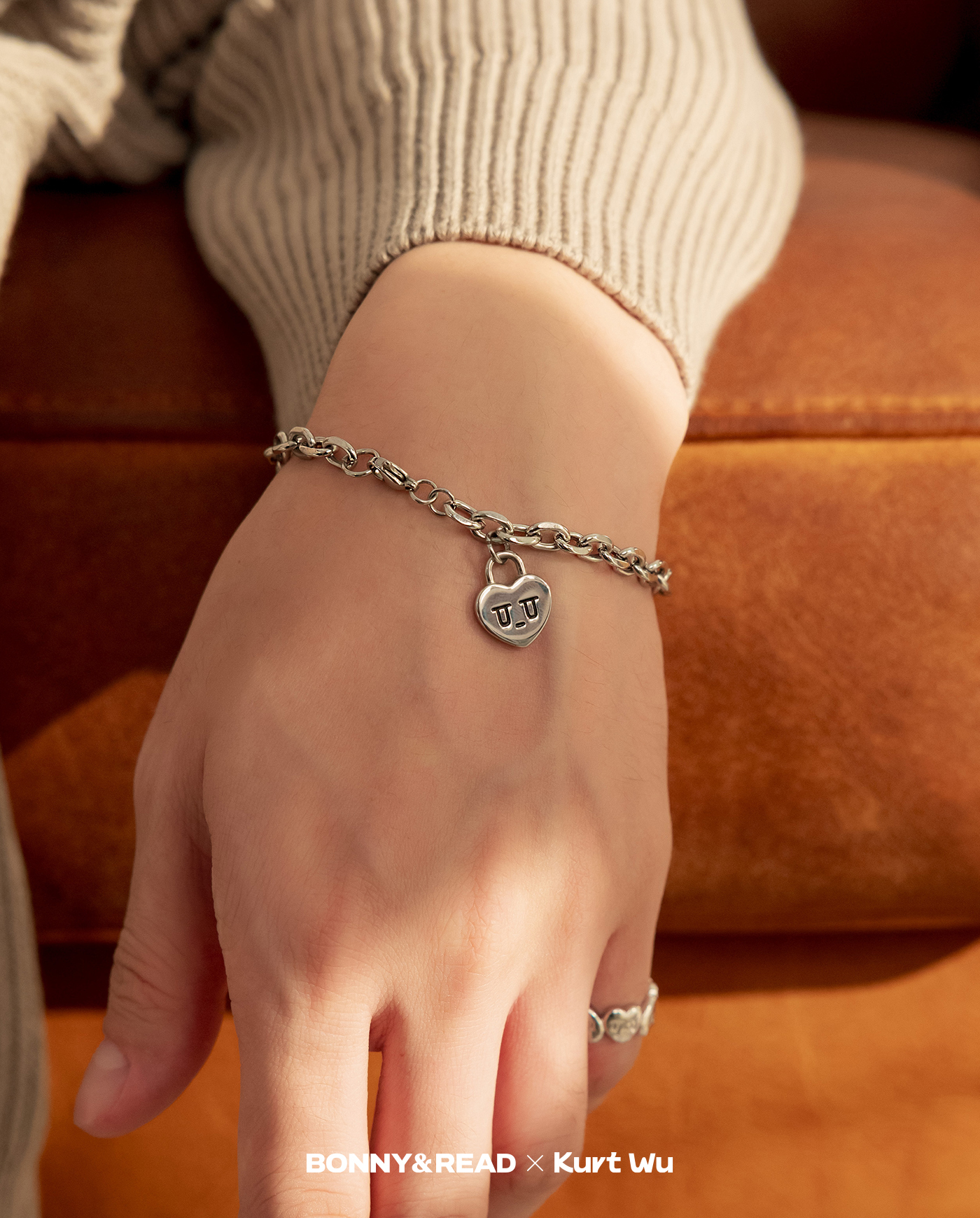 飾品,kurt聯名,kurt wu,愛心,手鍊,bracelet,鋼飾