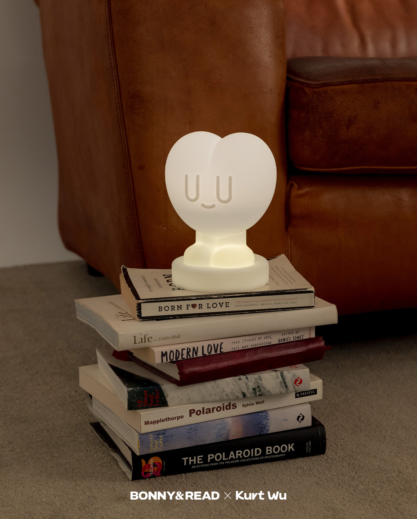 kurt聯名,kurt wu,小夜燈,厭世愛心,拍拍燈