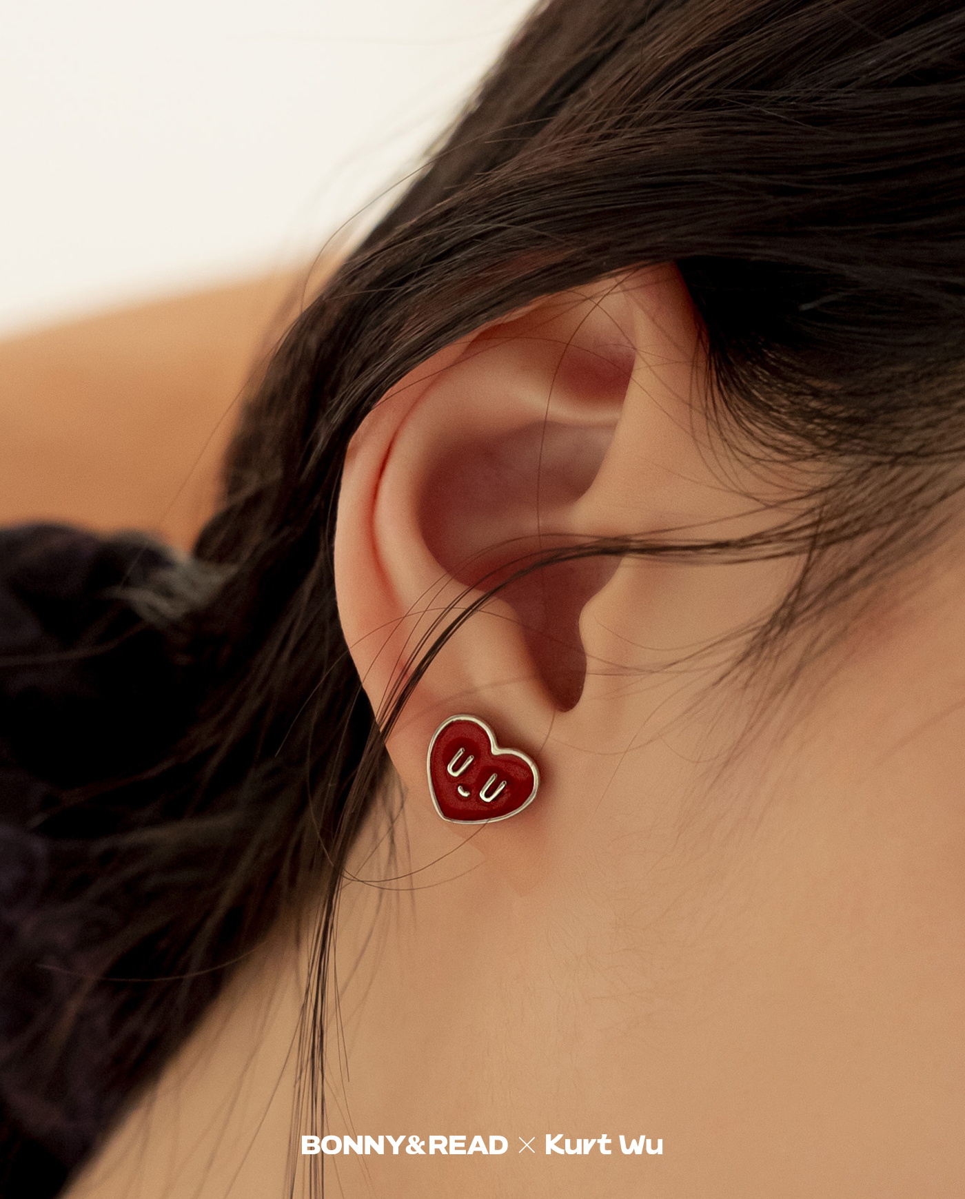 kurt聯名,kurt wu,愛心,耳環,earrings