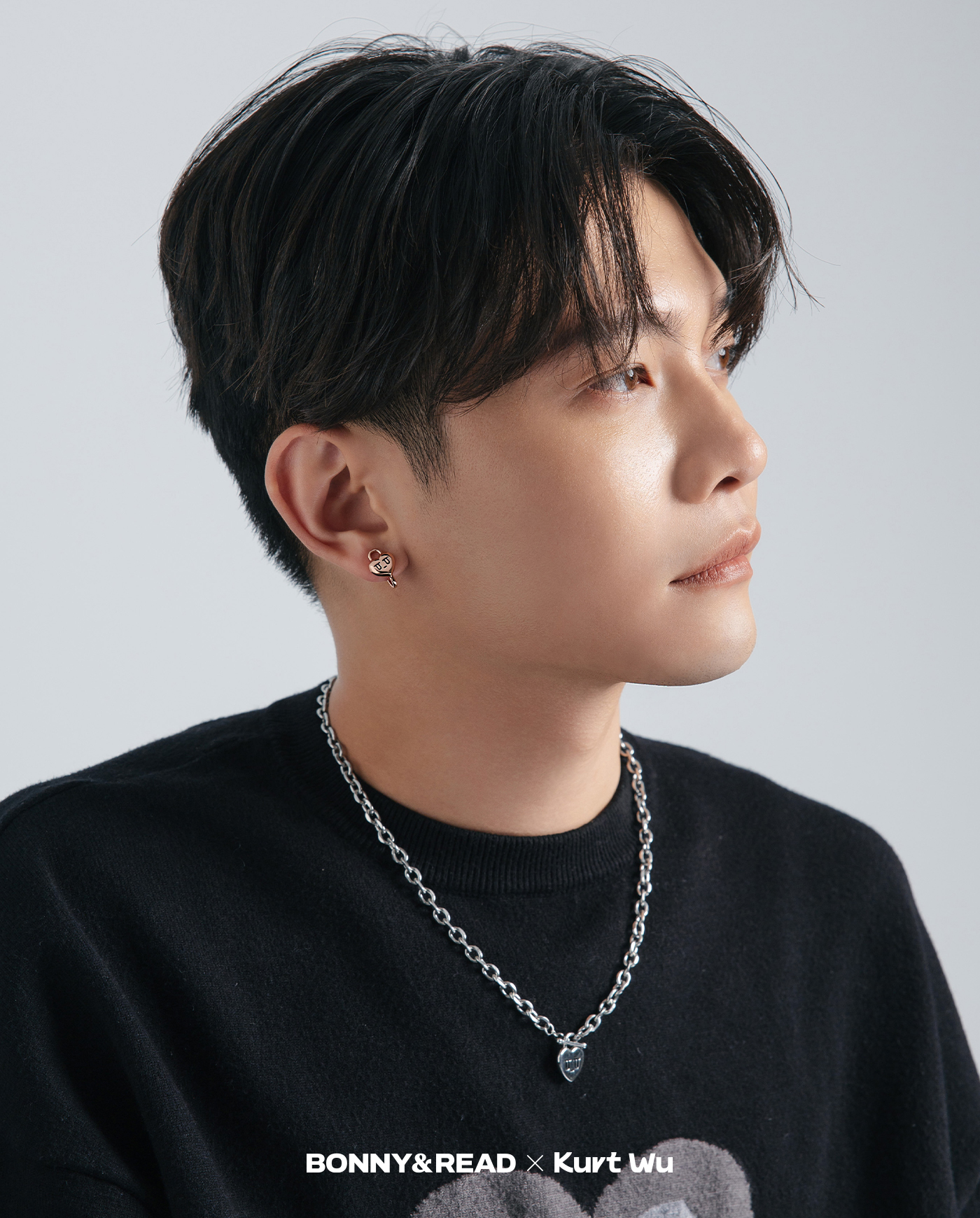kurt聯名,kurt wu,愛心,耳夾,earclips