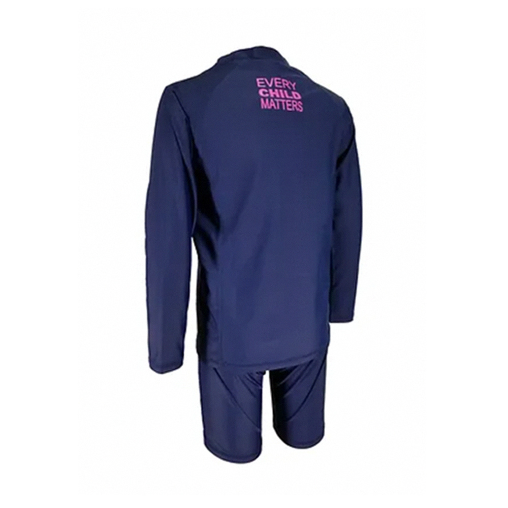 Aquasport 兒童游泳防晒長袖套裝-粉