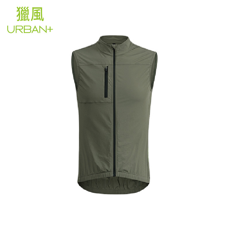 獵風幽霧綠防風背心