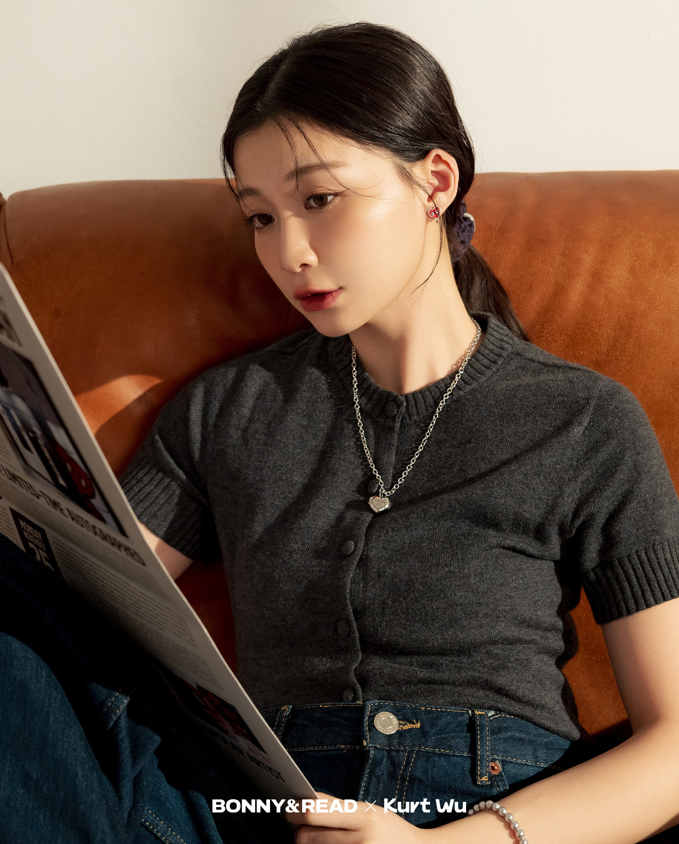 kurt聯名,kurt wu,愛心,耳夾,夾式耳環,earclip