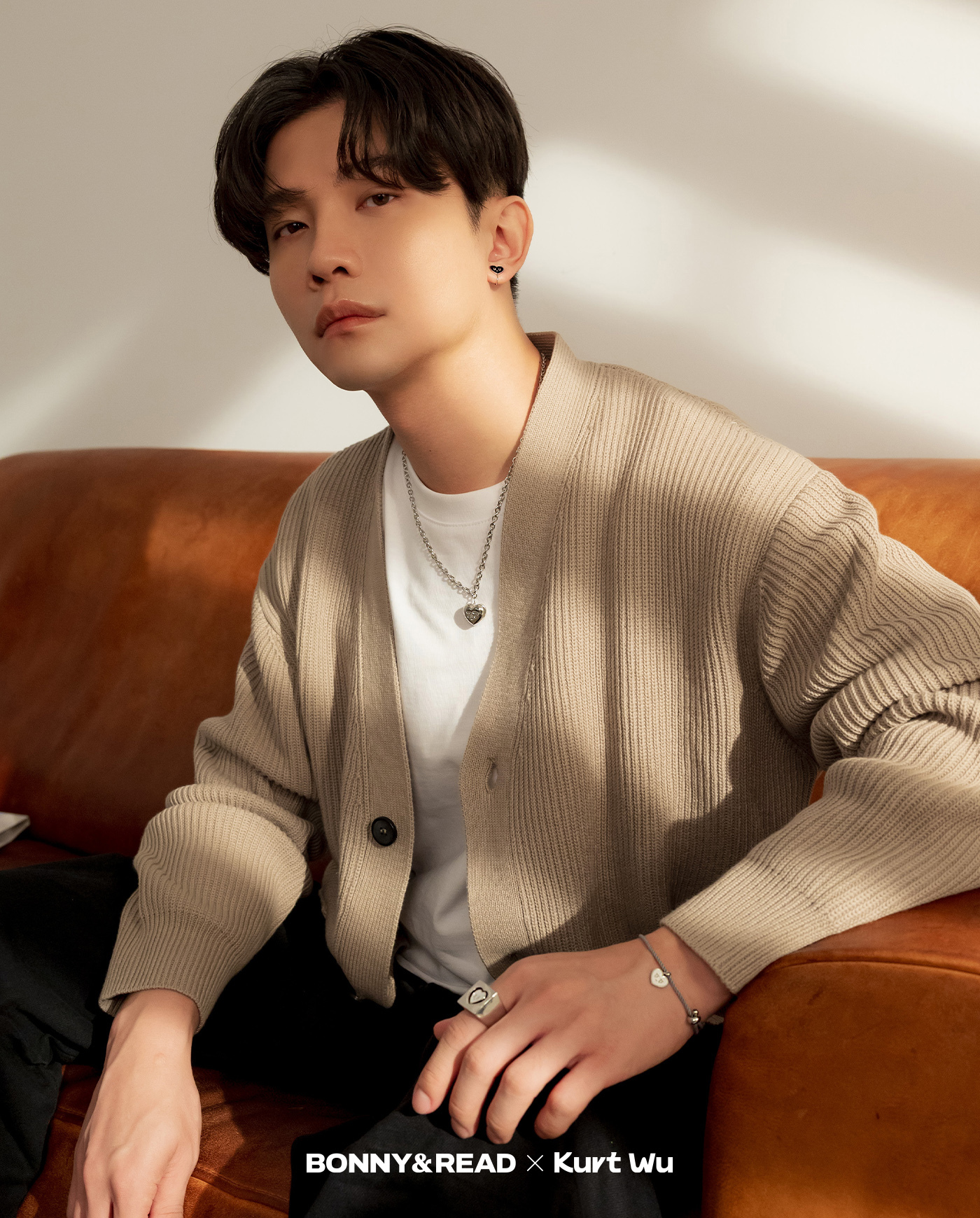 kurt聯名,kurt wu,愛心,耳夾,夾式耳環,earclip