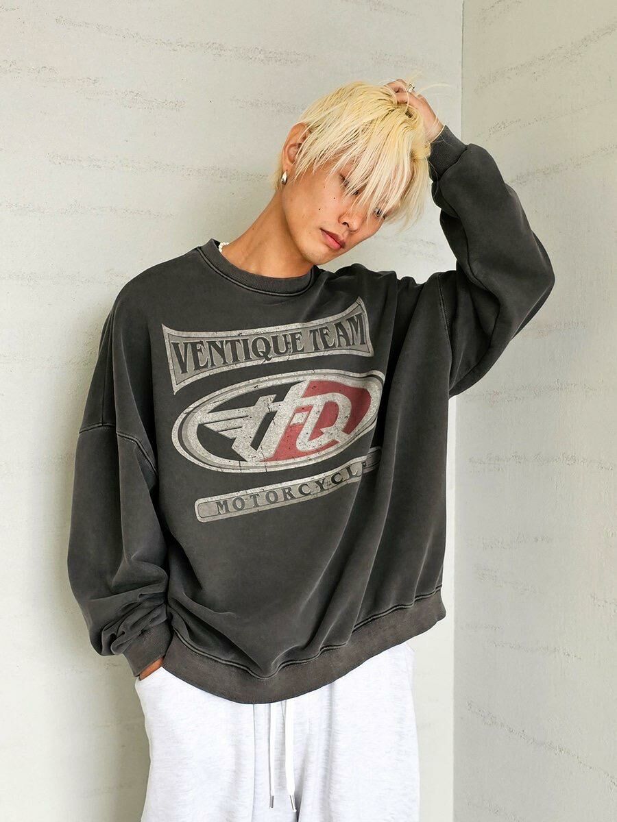 洗水英文字衛衣 VENTIQUE-020T