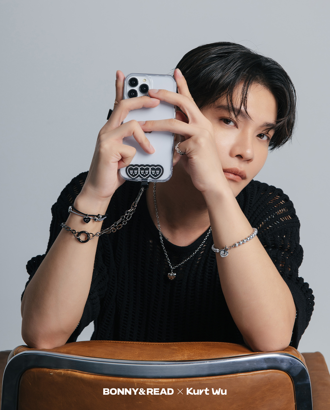 飾品,kurt聯名,kurt wu,愛心,手機墊片