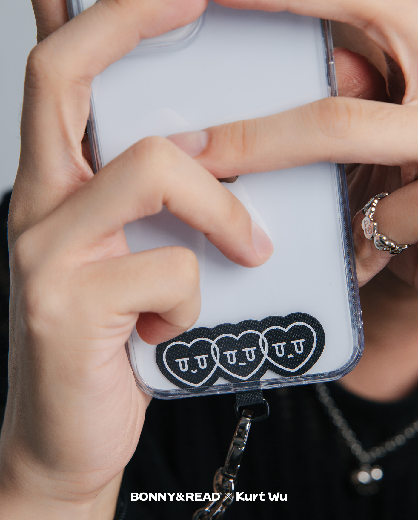 飾品,kurt聯名,kurt wu,愛心,手機墊片