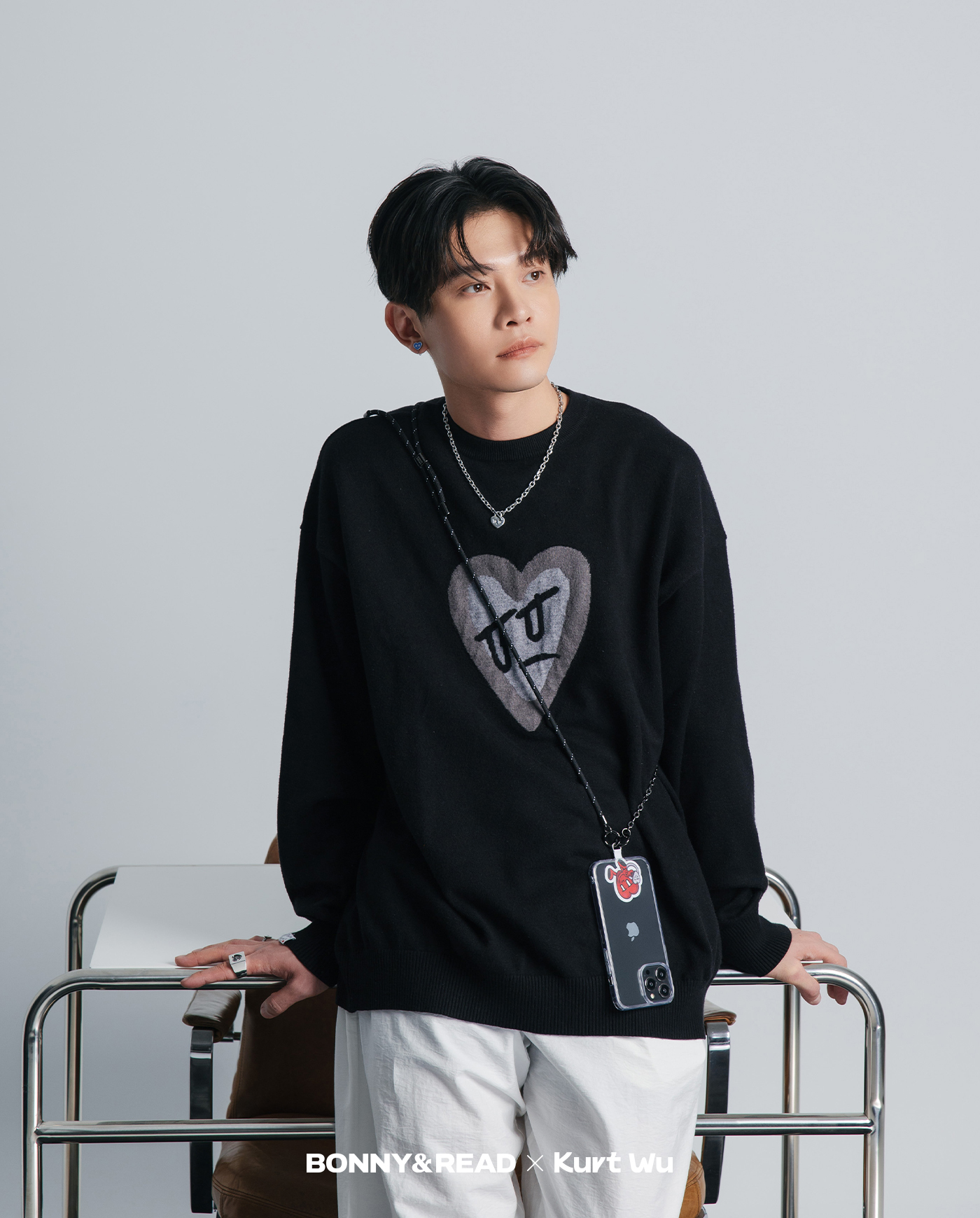 飾品,kurt聯名,kurt wu,愛心,手機墊片
