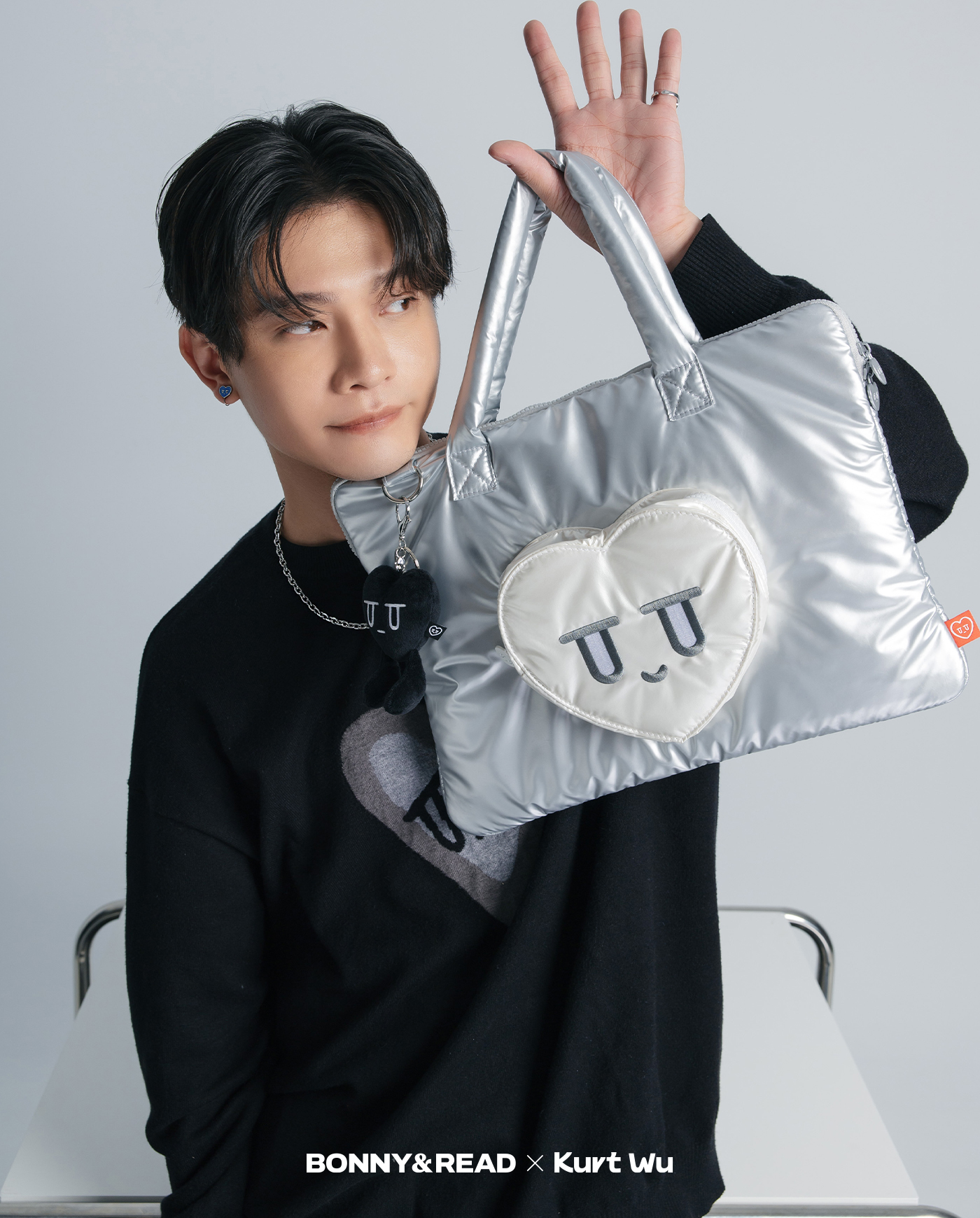 平價飾品,kurt聯名,kurt wu,電腦包,愛心,laptopbag